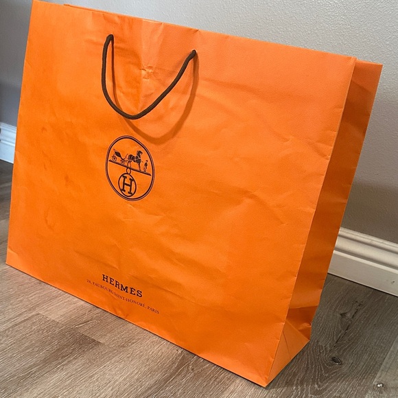 Hermes Vibrant Orange Tote Bag - Picture 3 of 3